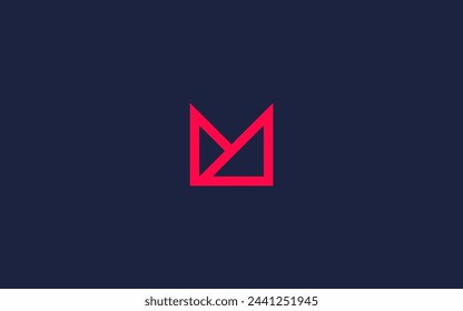 letter m with play logo icon design vector design template inspiration