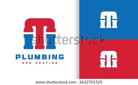 LETTER M PLUMBING AND HEATING LOGO