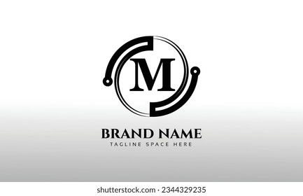 Plantillas de diseño de logotipo profesional de carta M