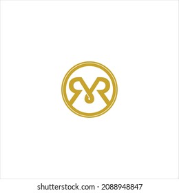 letter m r logo vector template