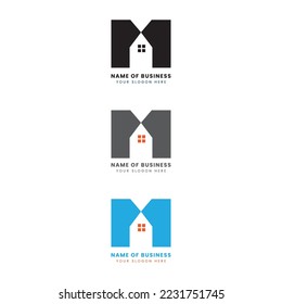 Letter M real estate logo design, Architect logo design, construction logo templet design, simple and branded logo design for a business and real estate