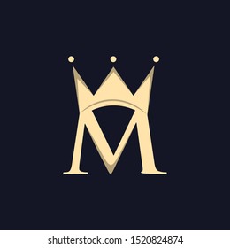 Letter M Royal King Creative Elegance Business Logo