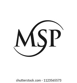 letter M S P vector logo.