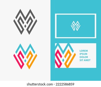 Letter M S Z logo design. creative minimal monochrome monogram symbol. Universal elegant vector emblem. Premium business logotype. Graphic alphabet symbol for corporate identity