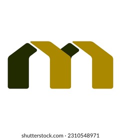 the letter m in the shape of a house is suitable for logos of companies engaged in construction, property and luxury housing
