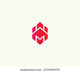 Letter M Shaped Construction and Housing Logo Design