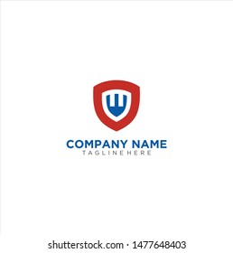 Letter M Shield Logo Template Vector . Shield Logo