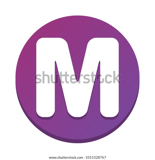 Letter M Sign Design Template Element Stock Vector (Royalty Free ...