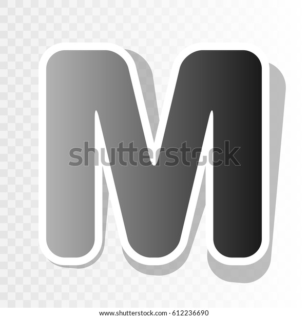 Letter M Sign Design Template Element Stock Vector (Royalty Free ...