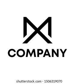 letter M sign vector template. M logo initial symbols
