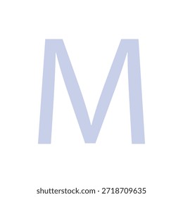 Letter M Einfache Clip Art Vektorgrafik
