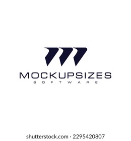 Letter M  Simple vector logo design