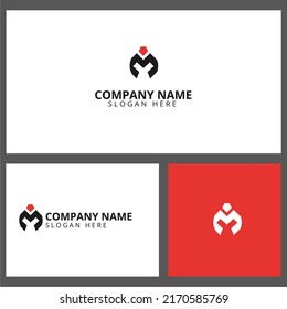 Letter M spartan helmet logo with symbol. spartan master illustration vector