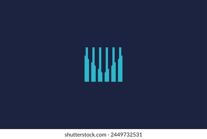 letter m with square logo icon design vector design template inspiration