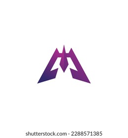 Letter M Strong Logo Design. M Initial Logo