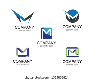 Letter m symbol illustration design