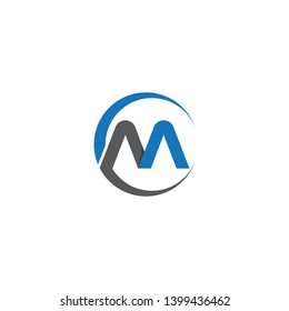 Letter m symbol illustration design