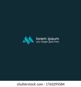 Letter M Symbol Technology Logo Design