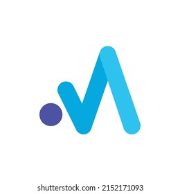 Letter M Tech Logo Design, Letter M abstract logo icon design template, Vector illustration. EPS 10