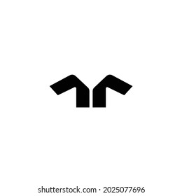Diseño de logotipo vectorial de la tecnología de la letra M