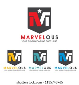 Letter M Template Logo Design