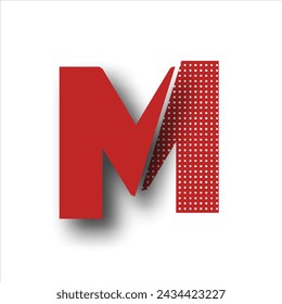 Letra M Texto Diseño De Logotipo