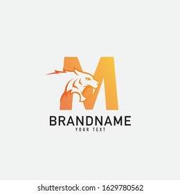 letter M Tiger logo vector