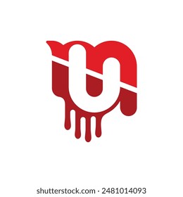 la letra M y el logotipo de U son uno con un aspecto moderno