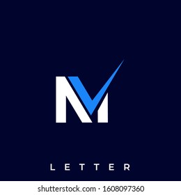 Letter M V Illustration Vector Template. Suitable for Creative Industry, Multimedia, entertainment, Educations, Shop, and any related business