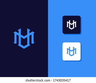Diseño del logotipo de la letra M V. símbolo monocromo creativo mínimo. emblema vectorial universal elegante. Logotipo de negocio premium. Símbolo gráfico del alfabeto para identidad corporativa