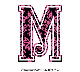 Letter M, Valentine Alphabet Monogram
Sublimation vector design file, for mug, t-shirt, vase, pillow case. etc