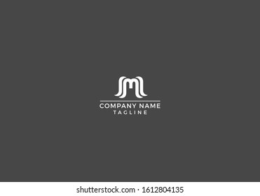 Letter M Vector graphic elegant unique symbol design