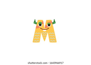 Letter M vector Icon Illustration