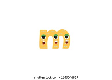 Letter m vector Icon Illustration