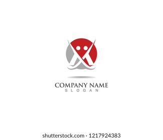Letter M vector and icon  logo design