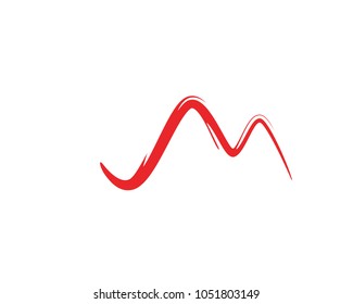 Letter M vector icons such logos template
