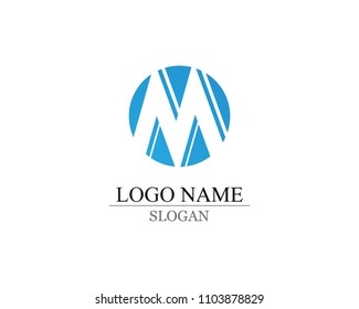 Letter M vector icons such logos
