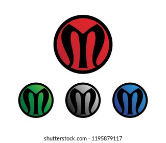 Letter M vector icons such logos