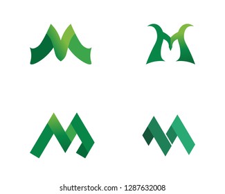 Letter M vector icons such logos
