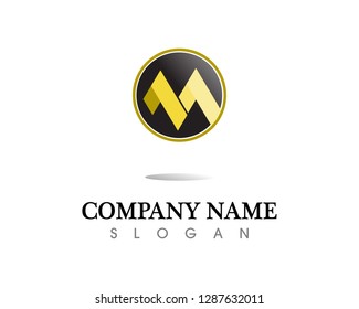Letter M vector icons such logos
