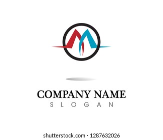 Letter M vector icons such logos