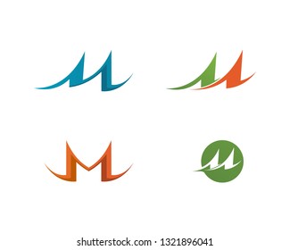 Letter M vector icons such logos