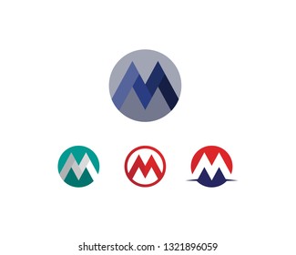 Letter M vector icons such logos