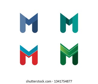 Letter M vector icons such logos