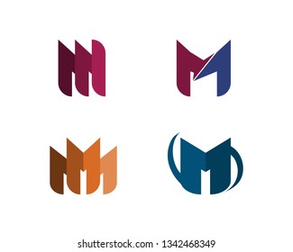 Letter M vector icons such logos
