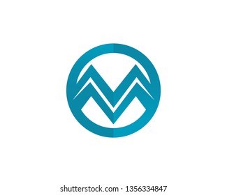Letter M vector icons such logos
