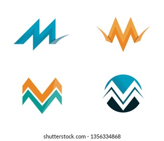 Letter M vector icons such logos
