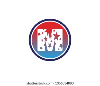 Letter M vector icons such logos
