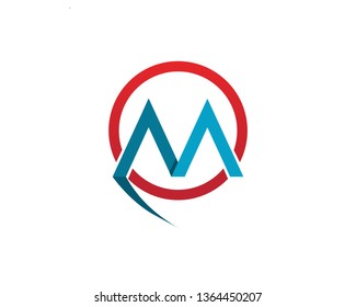 Letter M vector icons such logos
