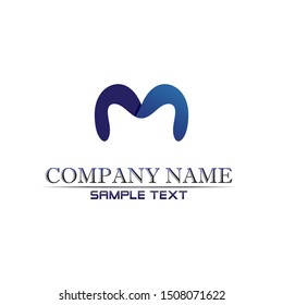 Letter M vector icons such logos
